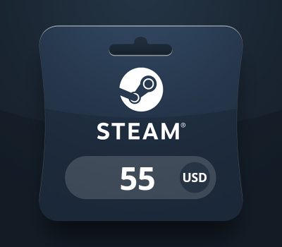 Steam Wallet USD 55 Подарочная карта AR