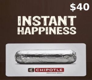 Chipotle $40 Подарочная карта US