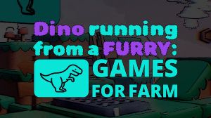 Dino running from a FURRY: GAMESFORFARM PC Steam Ключ