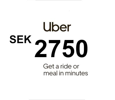 Uber SEK 2750 Gift Card SE