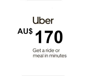 Uber AUD 170 Подарочная карта AU