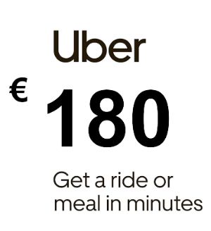 Uber EUR 180 Подарочная карта FR