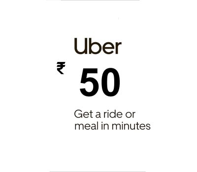 Uber INR 50 Подарочная карта IN