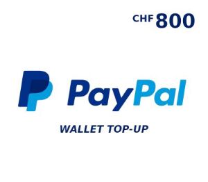 PayPal Wallet CHF 800 Top Up