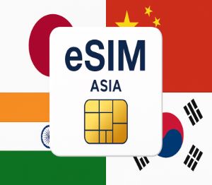 eSIMs 10 GB Data Mobile ASIA (valid for 30 Days)
