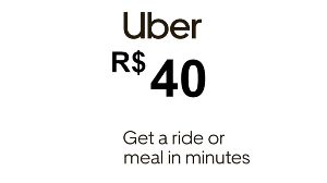 Uber R$40 BR Подарочная карта