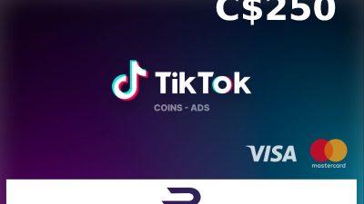 Rewarble TikTok CAD 250 Подарочная карта