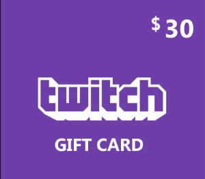 Twitch USD 30 Подарочная карта US