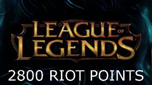 League of Legends 2800 RP Предоплаченная карта US