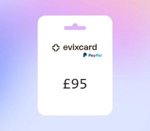 EvixCard PayPal GBP 95 Подарочная карта