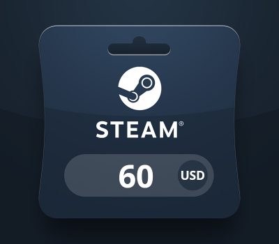 Steam Wallet USD 60 Gift Card BH