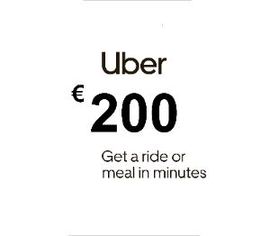 Uber €200 IT Подарочная карта