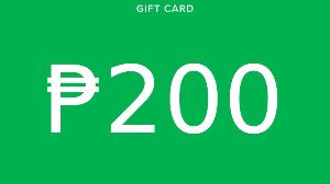 Grab Rides PHP 200 Подарочная карта PH