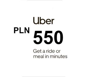 Uber PLN 550 Подарочная карта PL