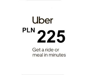 Uber PLN 225 Подарочная карта PL