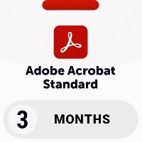 Adobe Acrobat Standard - 3 мес. Subscription Ключ RoW v2