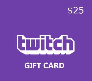 Twitch $25 Подарочная карта US