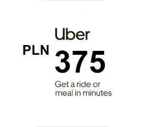 Uber PLN 375 Подарочная карта PL