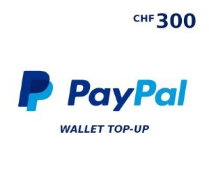 PayPal Wallet CHF 300 Top Up
