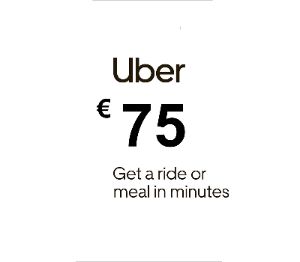 Uber €75 DE Подарочная карта