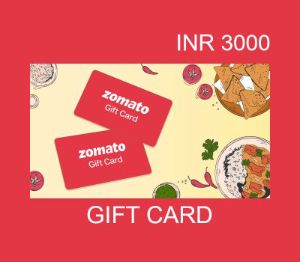 Zomato 3000 INR Подарочная карта IN