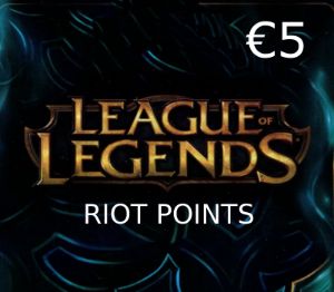 League of Legends €5 Предоплаченная RP карта EUW