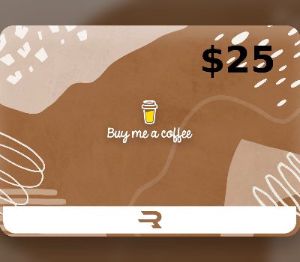 Rewarble Buy Me a Coffee USD 25 Подарочная карта