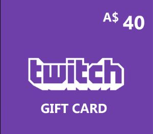 Twitch AUD 40 Подарочная карта AU