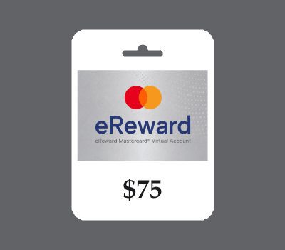 Prepaid Mastercard eReward USD 75 Подарочная карта US