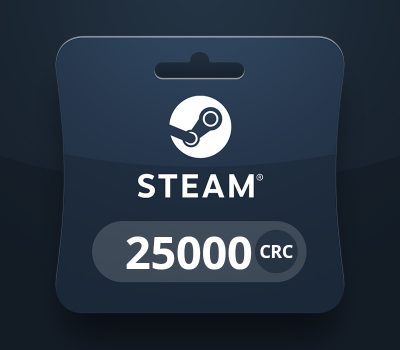 Steam Wallet CRC 25 000 Подарочная карта CR