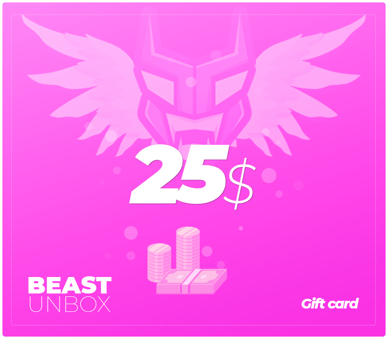 BeastUnbox.com $25 Подарочная карта