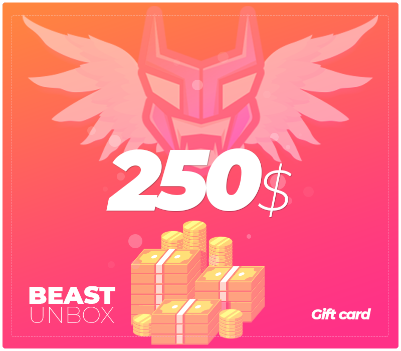 BeastUnbox.com $250 Подарочная карта
