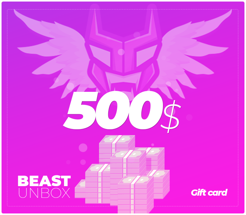 BeastUnbox.com $500 Подарочная карта