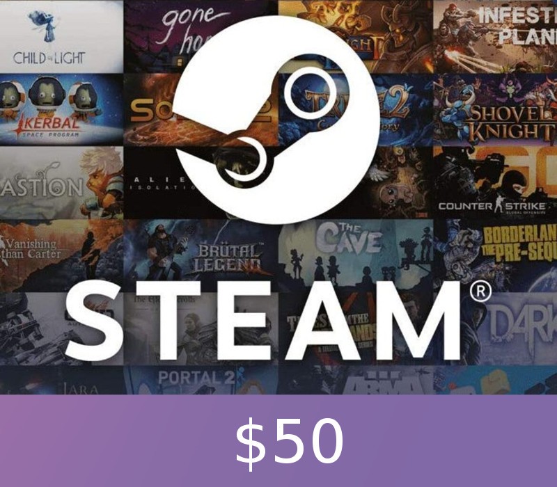Steam Подарок Карта $50 CA Код активации