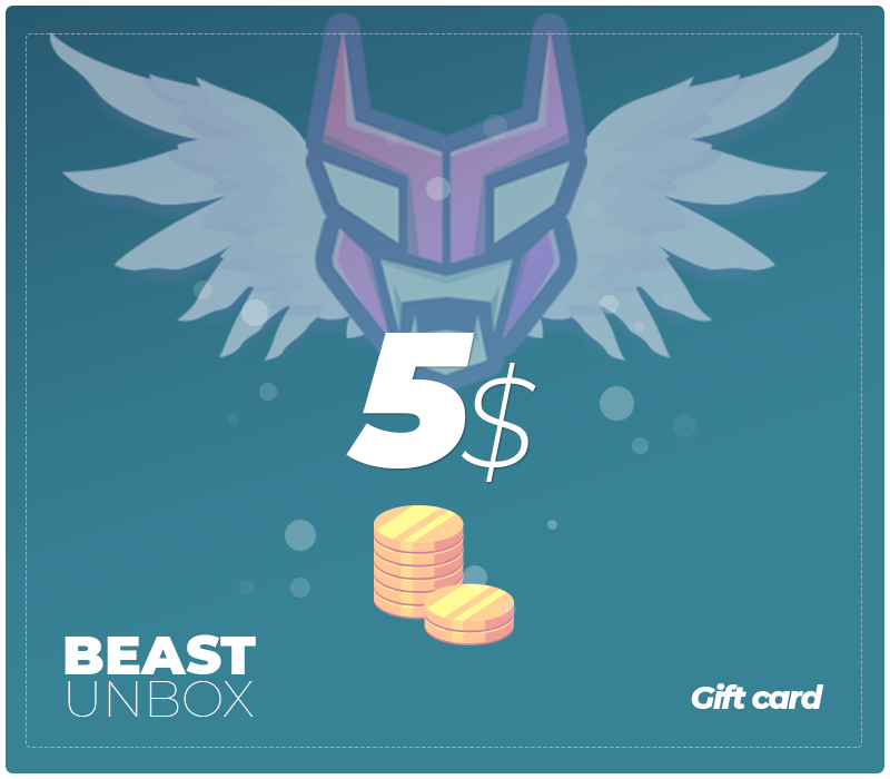 BeastUnbox.com $5 Подарочная карта