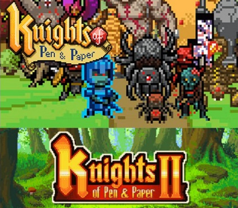 Knights of Pen and Paper I & II Коллекция Steam Ключ