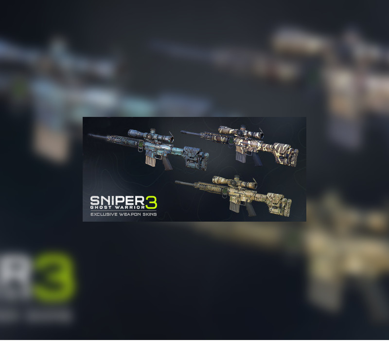 Sniper Ghost Warrior 3 - Hexagon Ice weapon skin pack DLC Steam Ключ