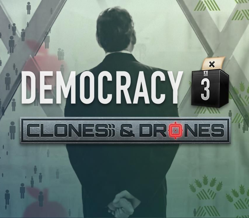 Democracy 3 - Clones and Drones DLC PC Steam Ключ