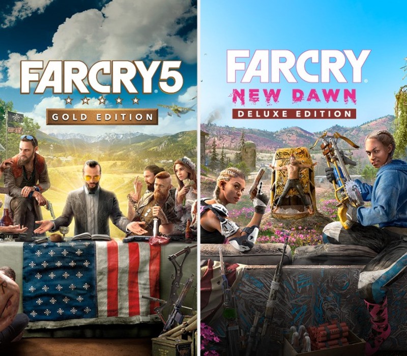 Far Cry 5 Gold-издание + Far Cry New Dawn Deluxe-издание Набор AR XBOX One / Xbox Series X|S Ключ