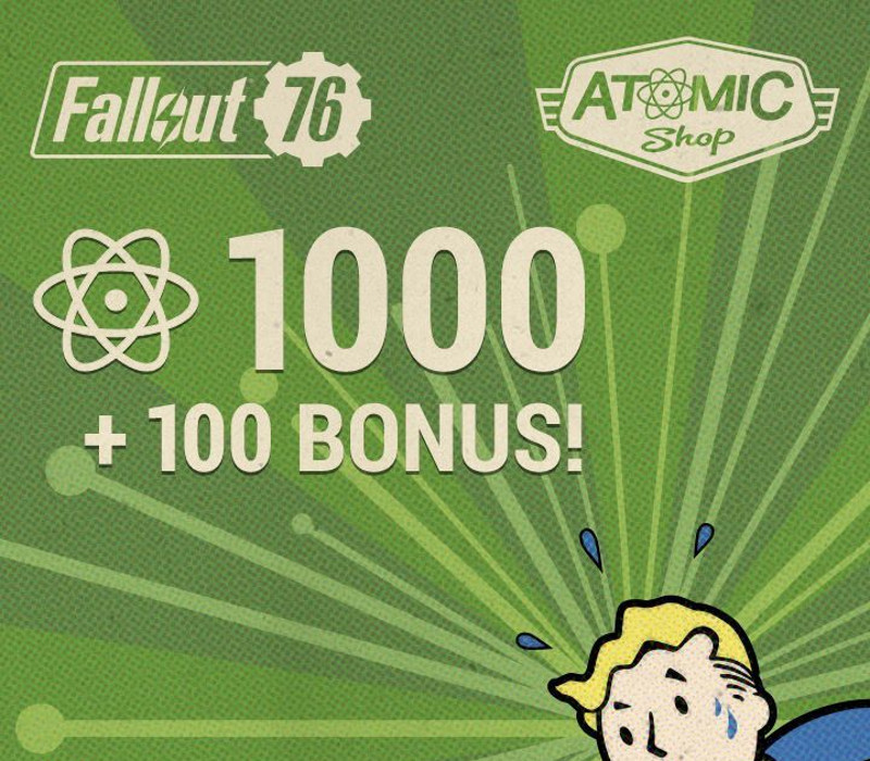 Fallout 76 - 1000 (+100 Bonus) Atoms XBOX One Ключ