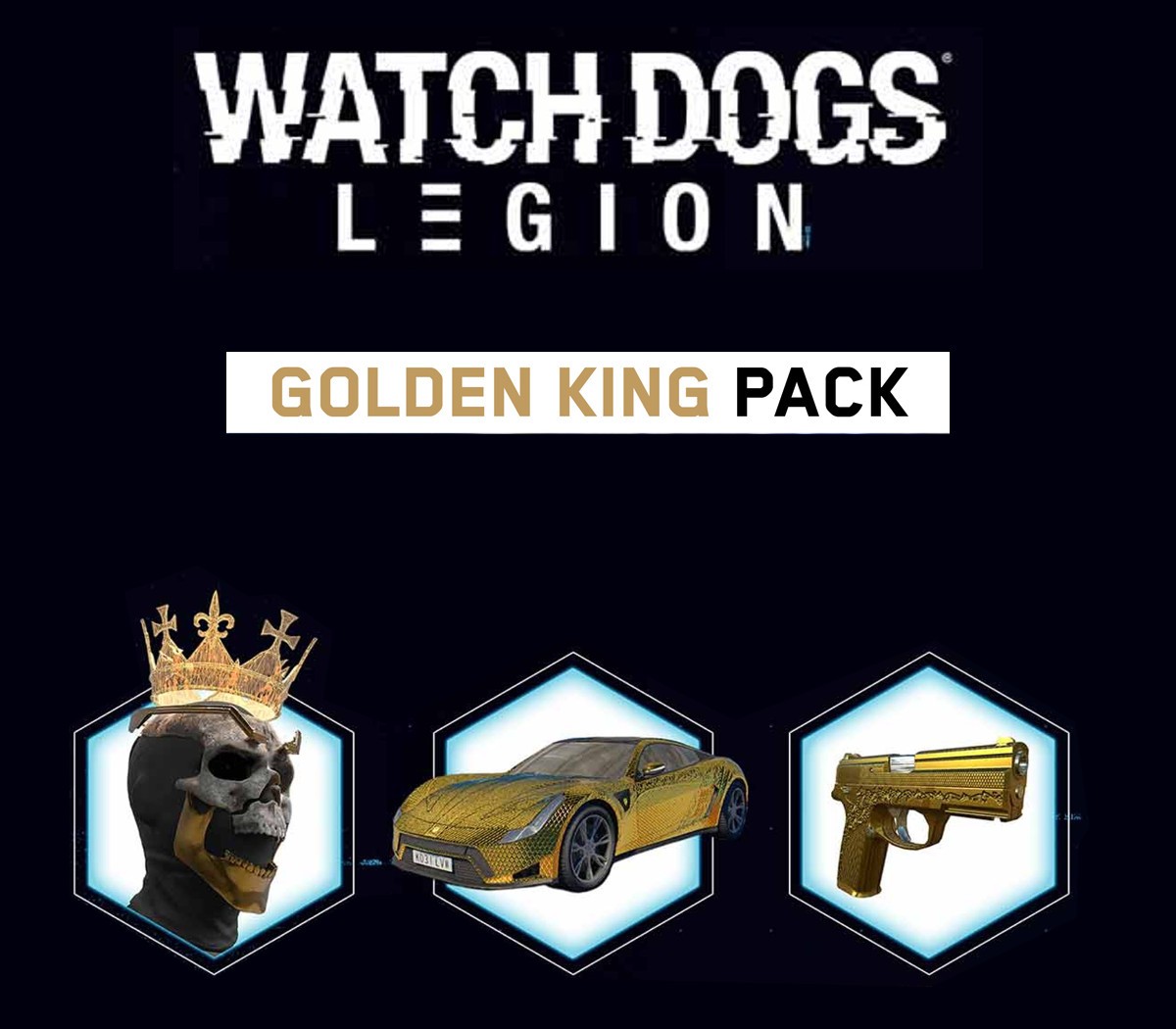 Watch Dogs: Legion - Golden King Pack DLC EU PC / PS4 / PS5 / Xbox One / Xbox Series X|S Ключ