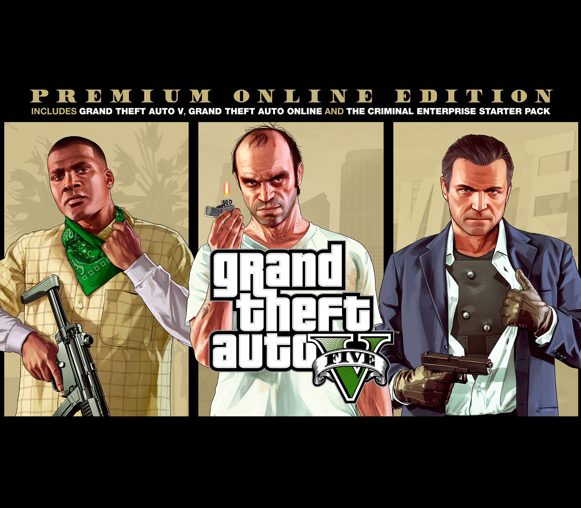 Grand Theft Auto V: Premium Online издание & Whale Shark Card Набор AR XBOX One Ключ
