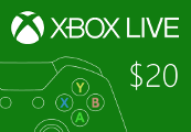 XBOX Live $20 Prepaid Card US
