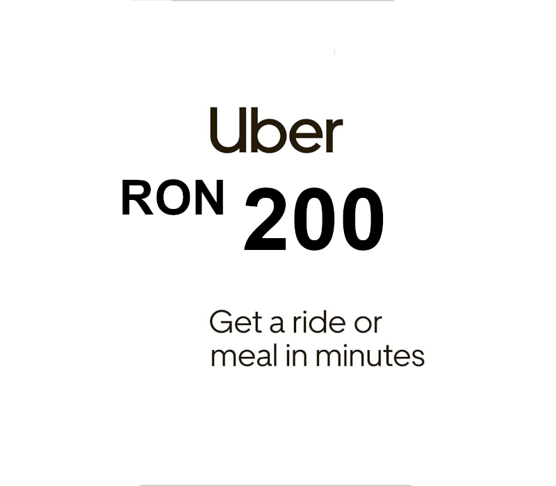 Uber 200 RON RO Подарочная карта