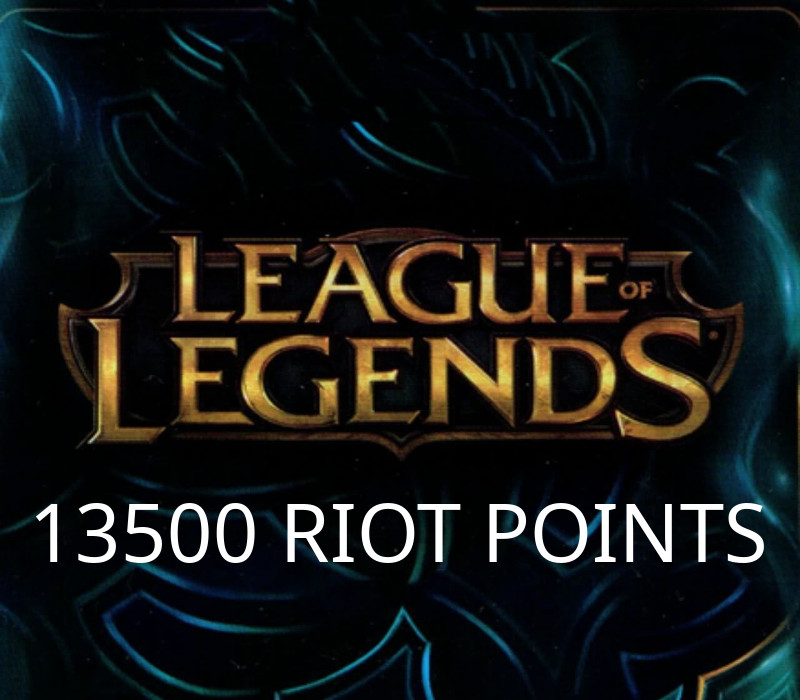 League of Legends 13500 RP Предоплаченная карта EU