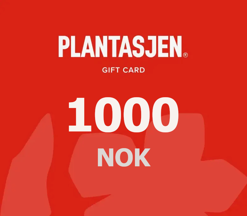 Plantasjen 1000 NOK Подарочная карта NO
