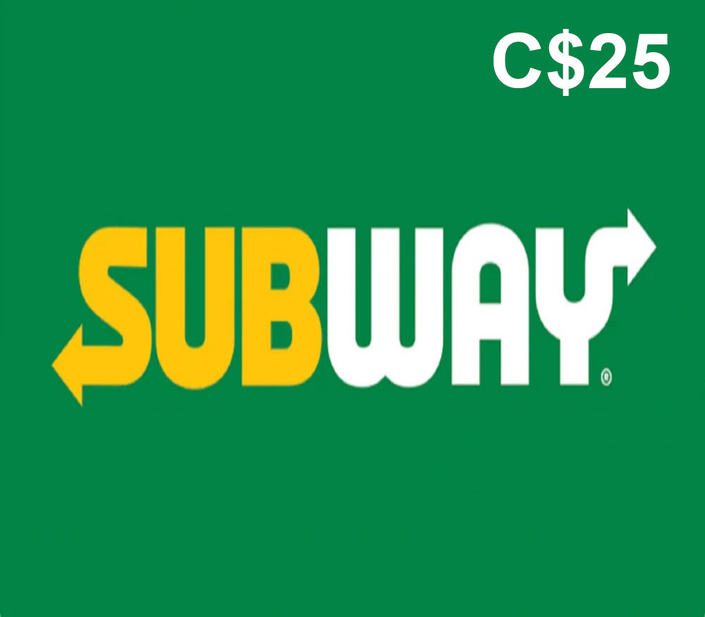 Subway C$25 Подарочная карта CA