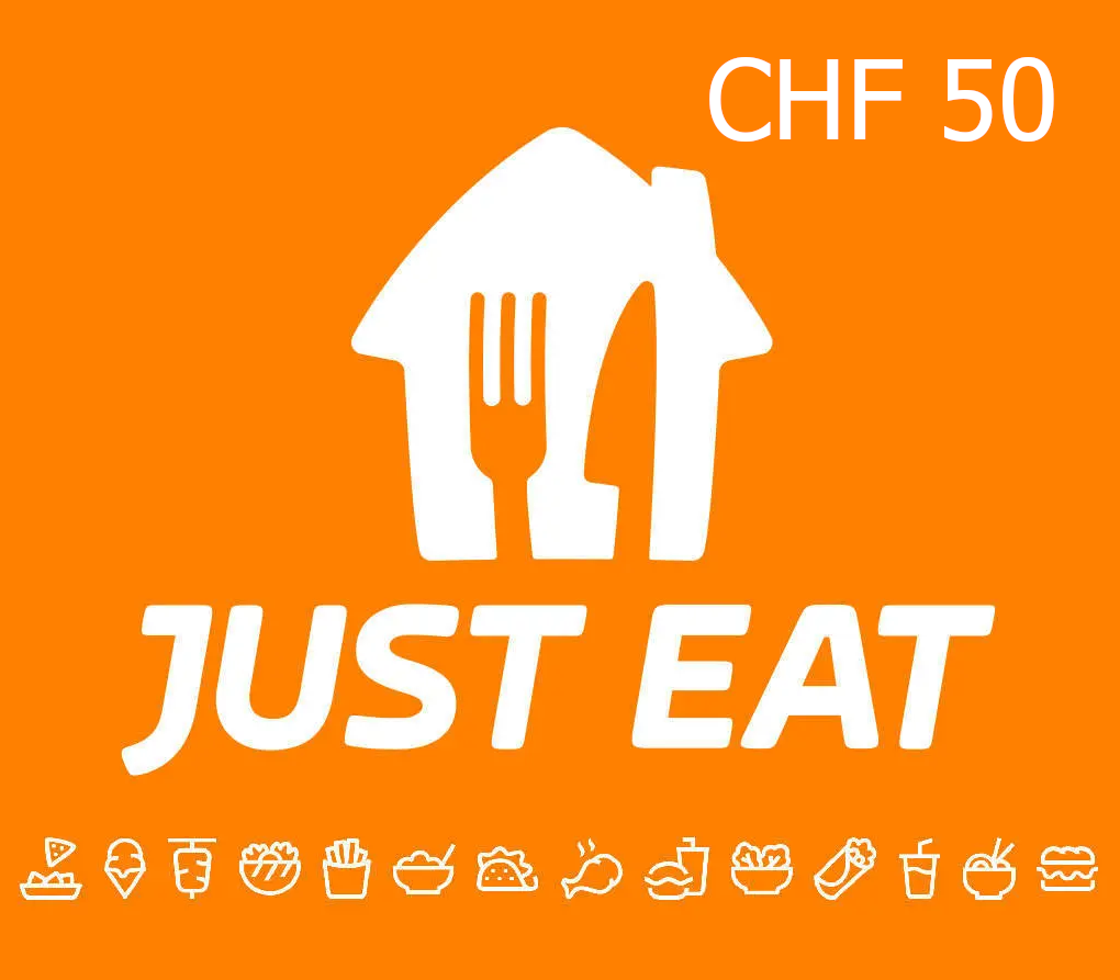 Just Eat 50 CHF Подарочная карта CH
