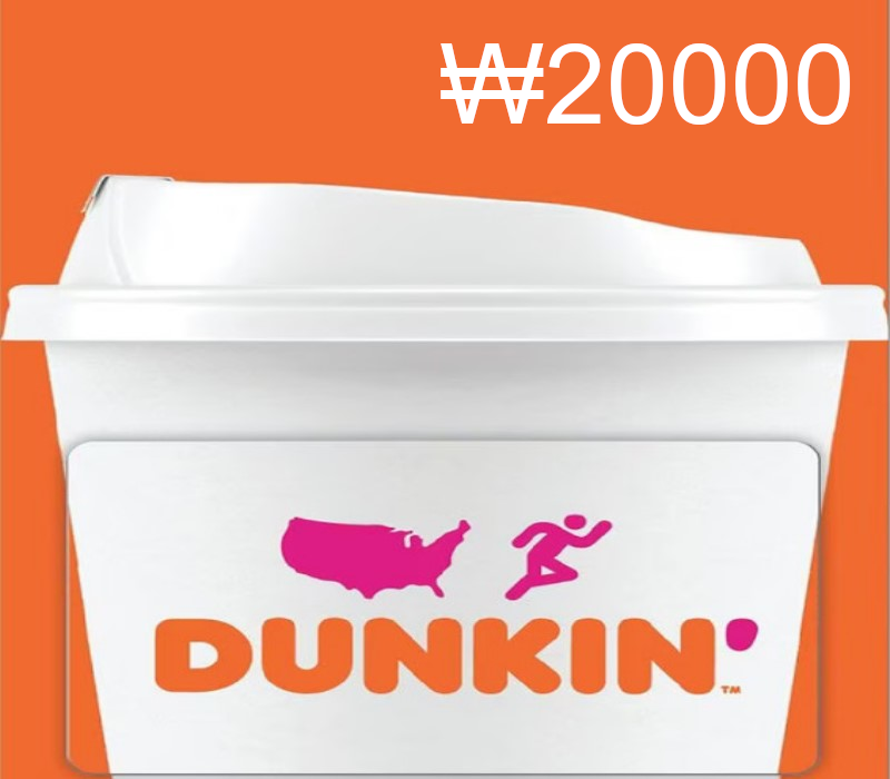 Dunkin Donuts ₩20000 Подарочная карта KR