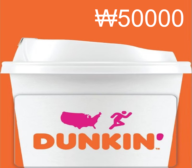 Dunkin Donuts ₩50000 Подарочная карта KR